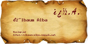 Ölbaum Alba névjegykártya